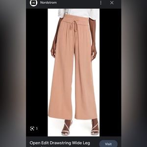 Open edit wide leg pull on pants
